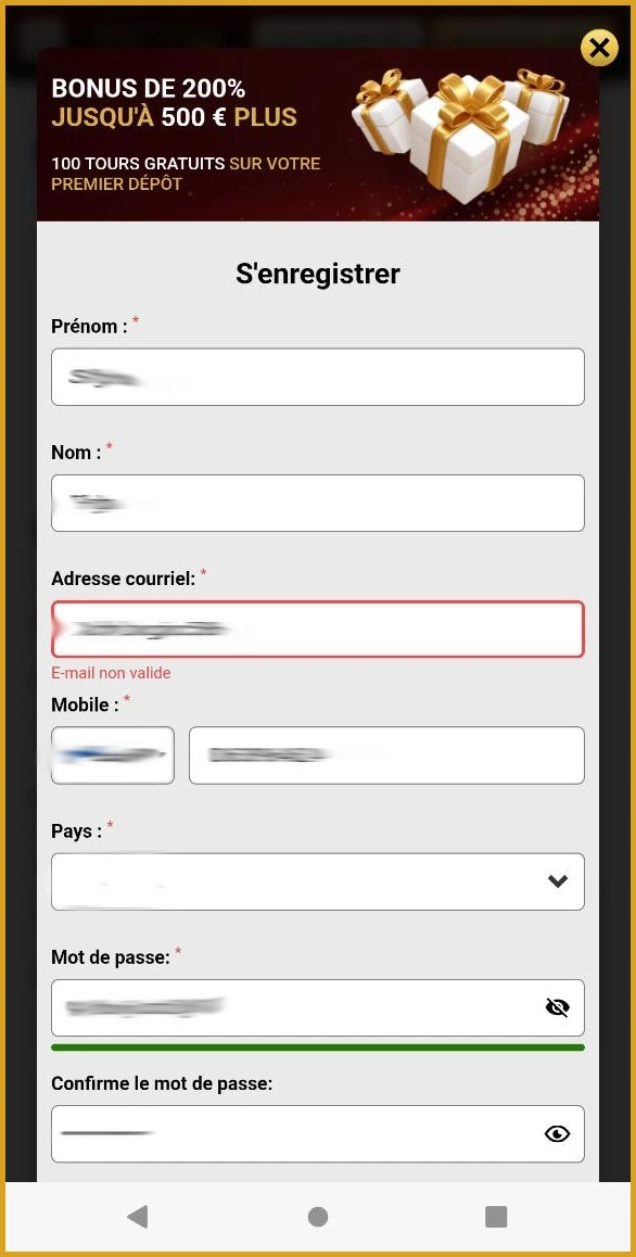 Inscription rapide pour les nouveaux joueurs chez Unique Casino